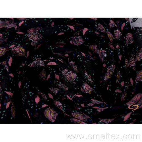 75D Poly Crepe Chiffon With Printing